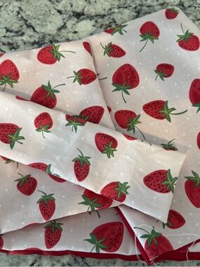 Strawberry Print Purse Pillows-Set of 4 various sizes